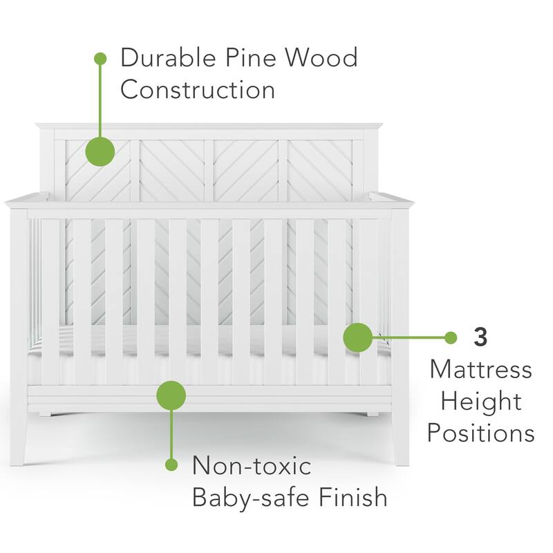 Child Craft Atwood 4-in-1 Convertible Baby Crib - N/A