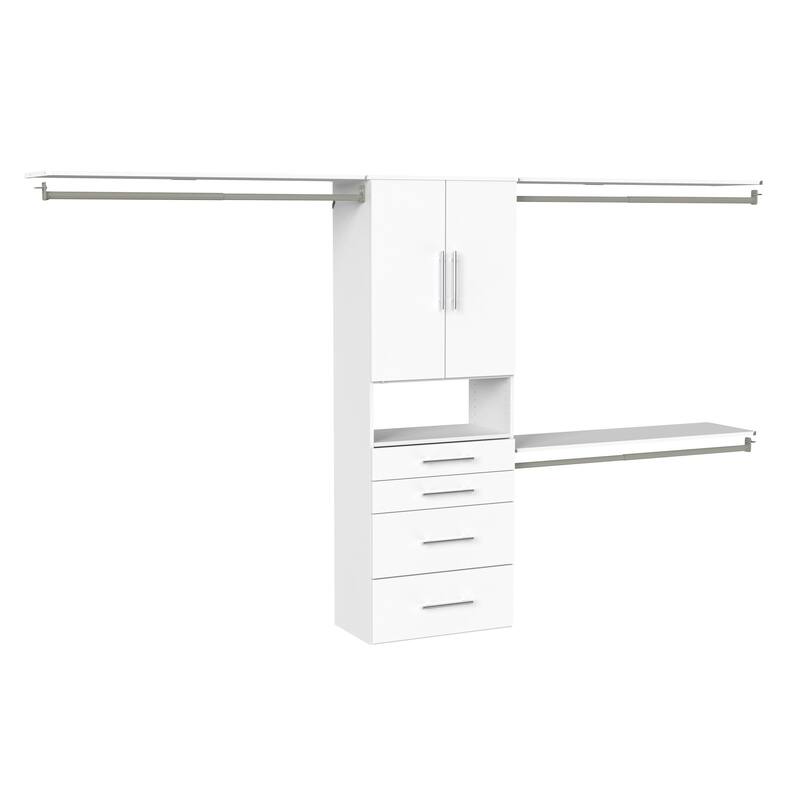 ClosetMaid SuiteSymphony Modern 4-Drawer 2-Door Hanging Closet System