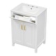 preview thumbnail 14 of 20, GDFStudio - Nova Bathroom Vanity Cabinet with Single Ceramic Sink, Soft-close Doors & Adjustable shelf