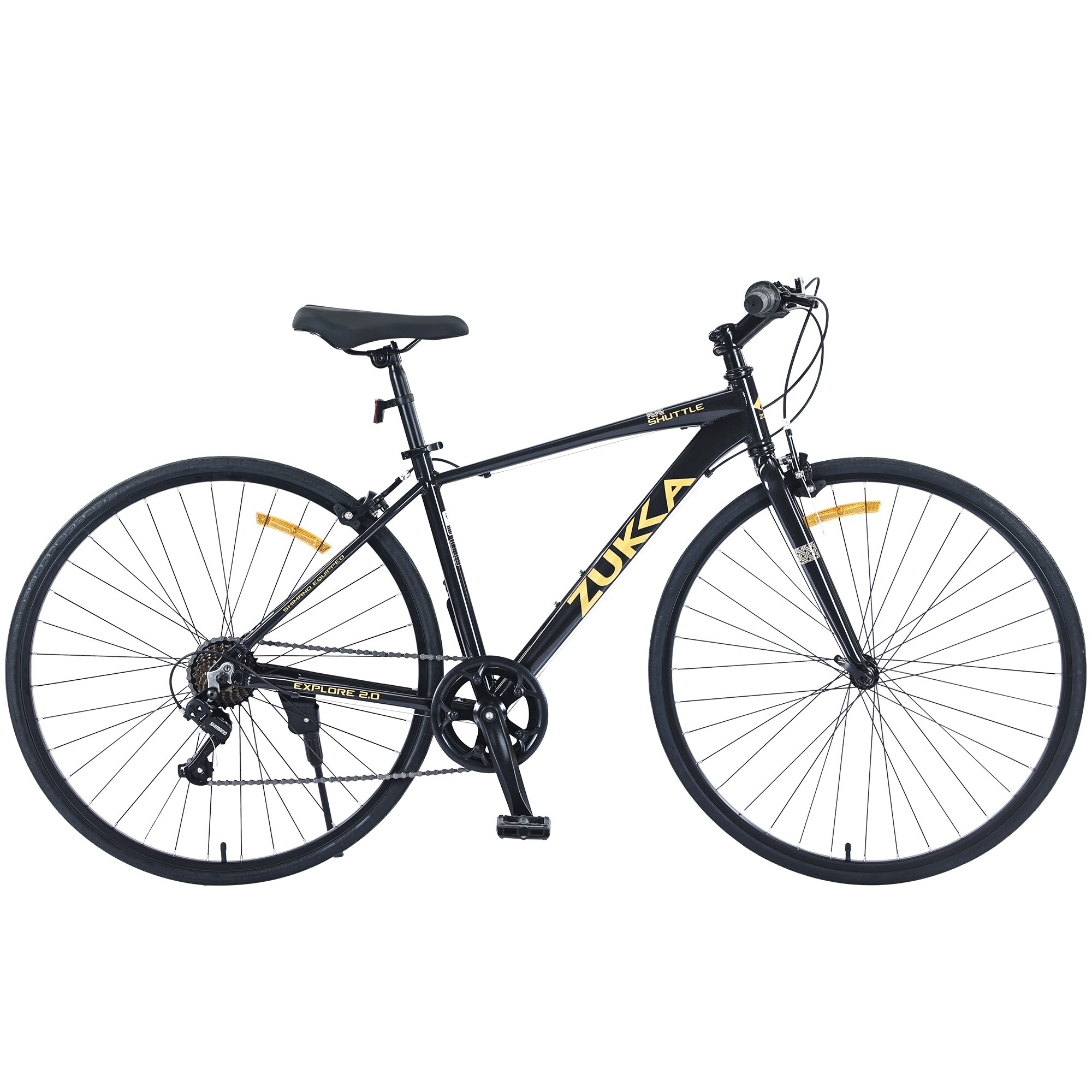 7 Speed Hybrid Bike Aluminum Alloy Frame C-Brake 700C Road 7 Speed Hybrid Bike Aluminum Alloy Frame C-Brake 700C Road