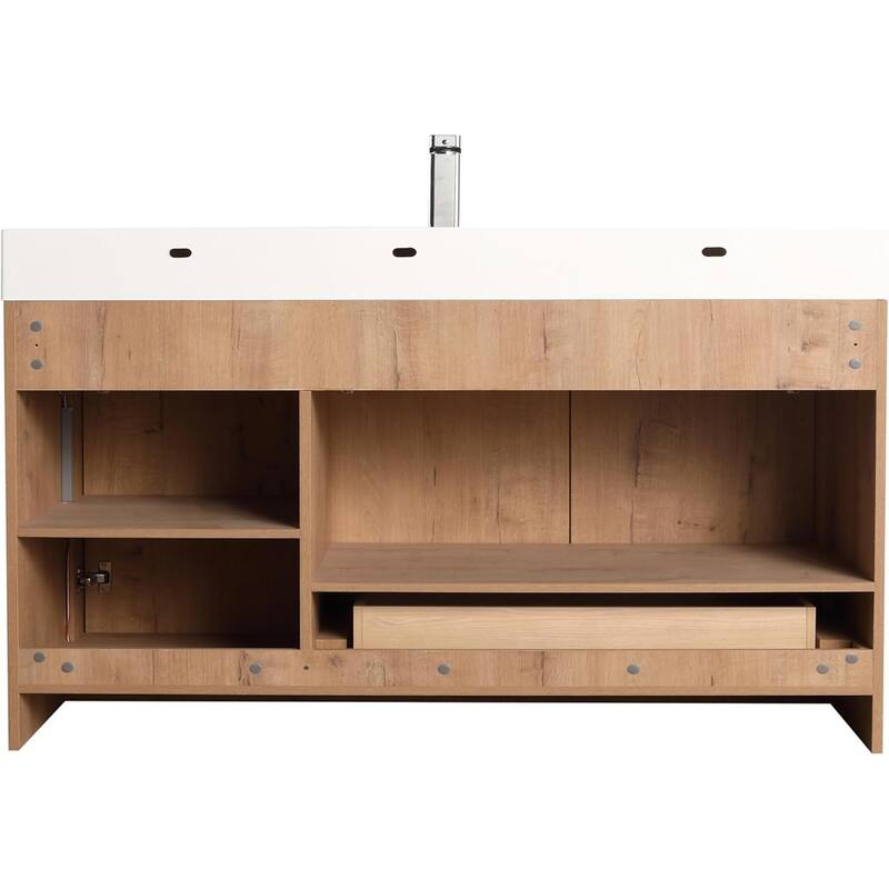 Blossom 48" All Wood Freestanding Bathroom Vanity with Acrylic Sink