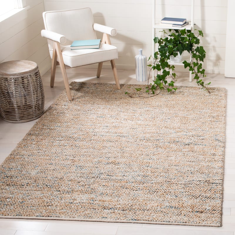 SAFAVIEH Handmade Bohemian Ancilla Jute Rug - 3' x 5' - Natural/Blue