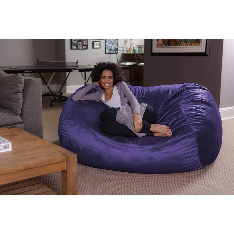 6-foot Bean Bag Lounger Large Memory Foam Bag Chair Lounger