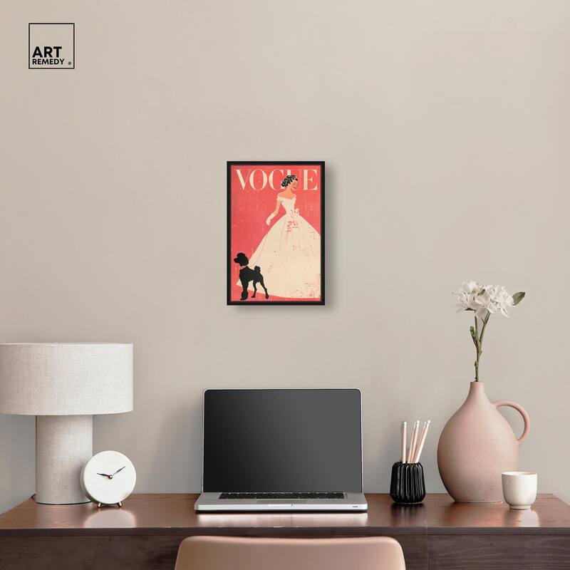 Red and Ivory Cover Canvas by Art Remedy