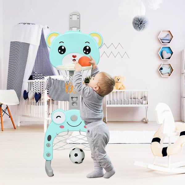 Shop Costway Adjustable Kids 3 In 1 Sports Activity Center