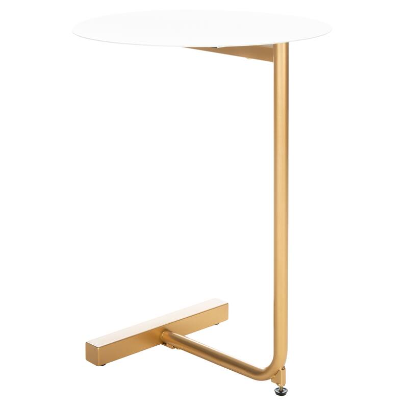 SAFAVIEH Aline Round Side Drink C-Table - 17.7" W x 17.7" L x 25" H - 18Wx18Dx25H