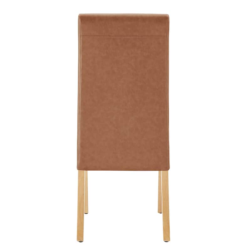 NPD Furniture Valencia Faux Leather Dining Side Chair (Set of 2)
