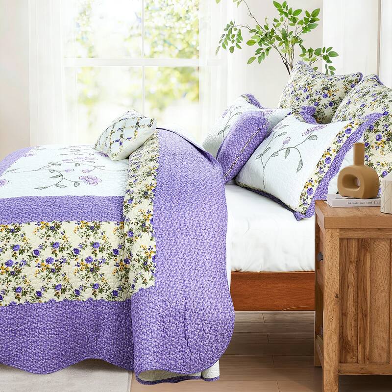 Serenta Oversized Saigon 7 Piece Bedspread Set, Queen and King