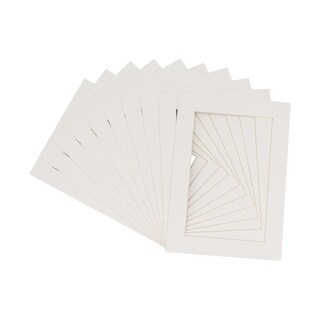 Pack Of 10 Precut 12x16 Picture Mats - Aged Oak Brown Acid-Free Matboards For 9x13 Photos, Bevel Cut - View #11
