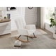 preview thumbnail 22 of 24, Rocking Chair Nursery Glider Chair High Back Rocking Armchair Upholstered Lounge Chair