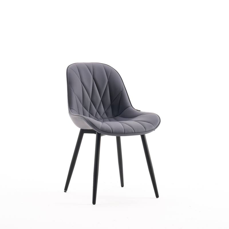 Modern Dining Chairs Set of 2 with Curved Backrest