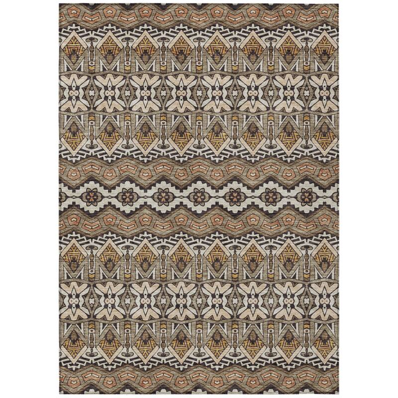 HomeRoots Moroccan Transitional Rectangle Outdoor Rug