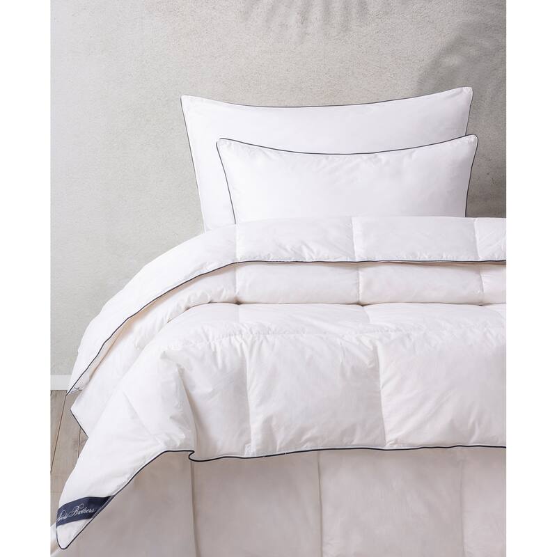 Brooks Brothers Goose Down / Feather Pillow - White