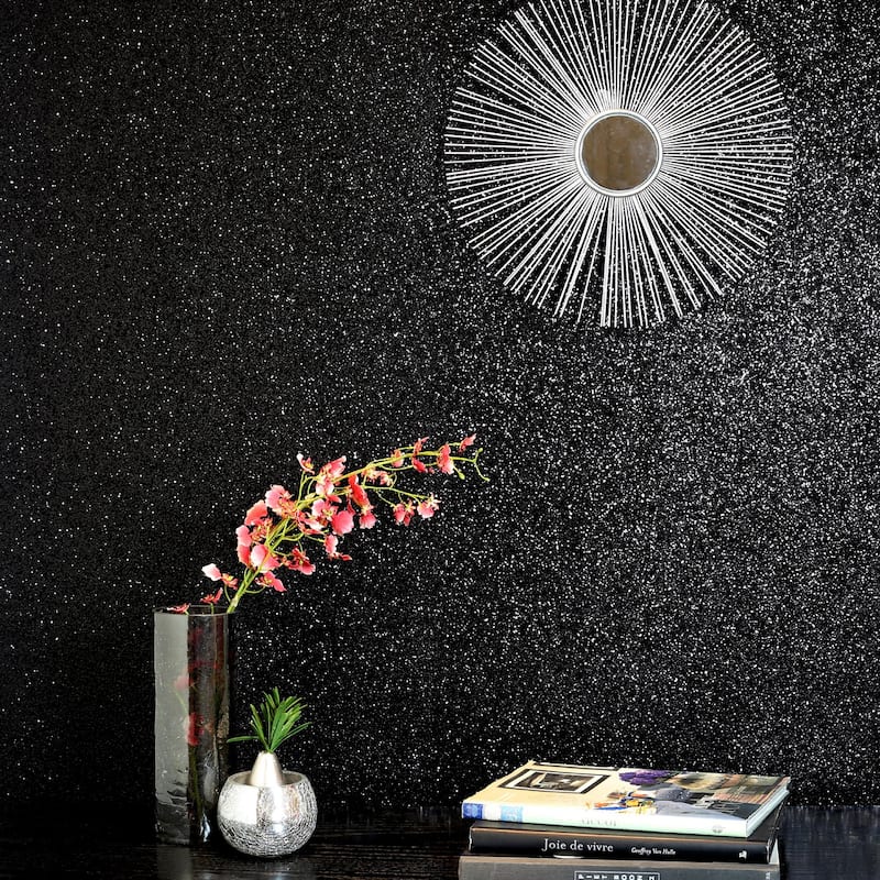 Arthouse Jacqueline Black Sequin Wallpaper