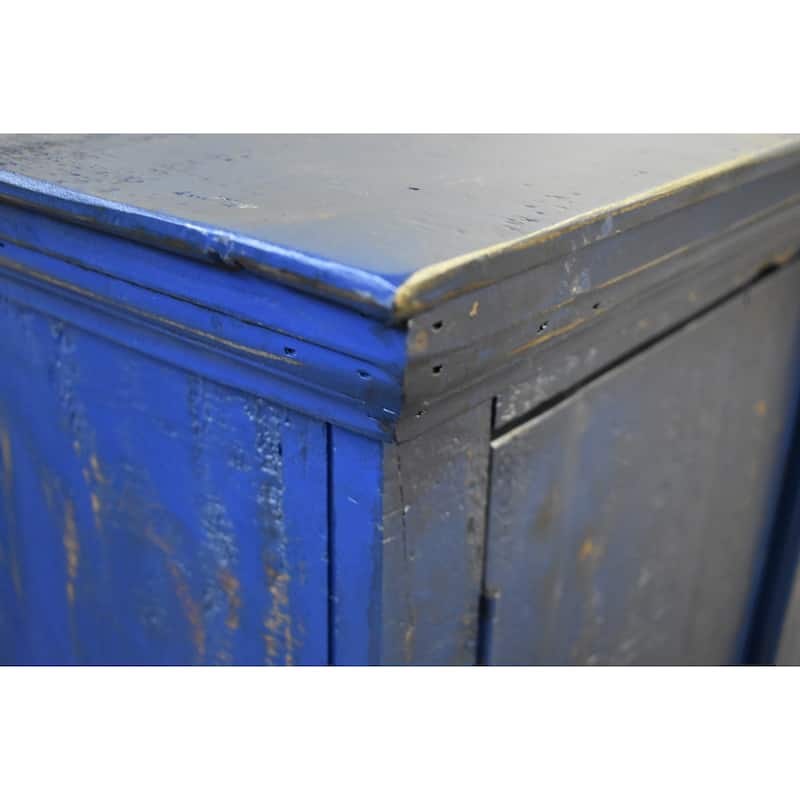Macao 4 Door Sideboard - Blue - 73"