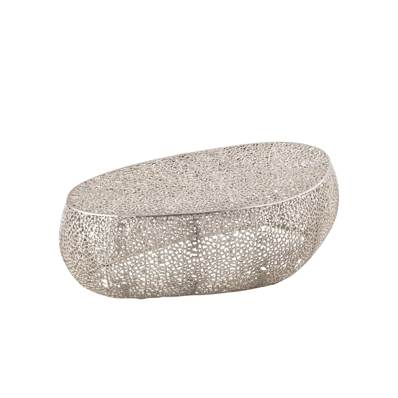 CT3601-50 Modern & Contemporary Coffee Table Made with Aluminum Casted - Silver