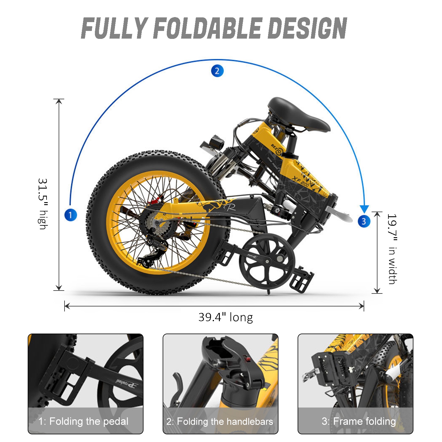 1000w folding electric 2025 bike