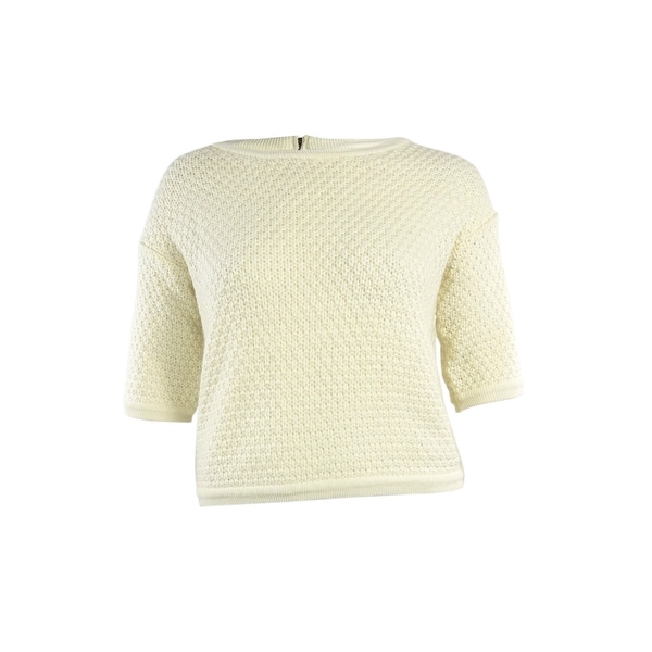 Made for Impulse Women's Crewneck Knit Dolman Sweater - ivory