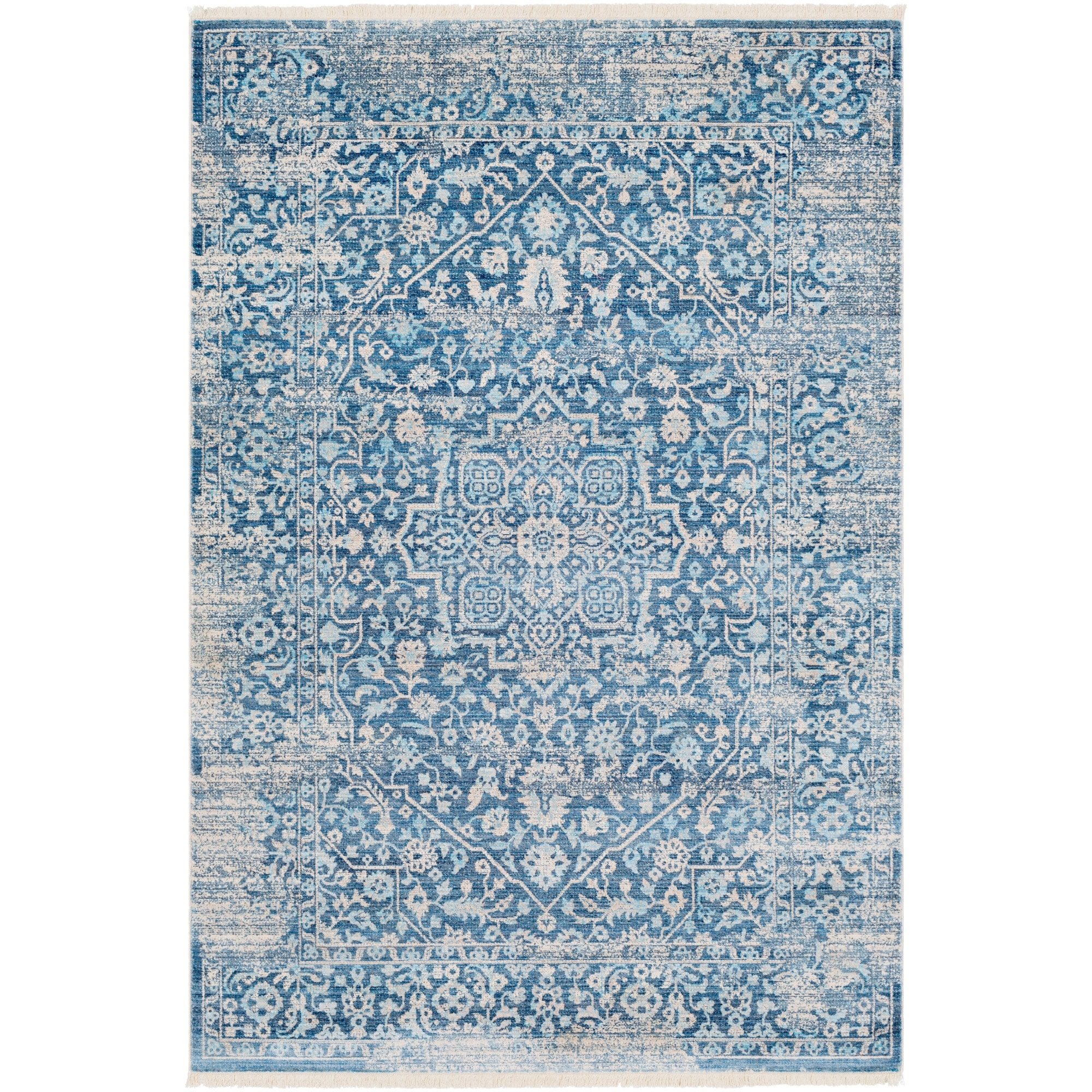 Livabliss Daninos Vintage Persian Traditional Blue Area Rug