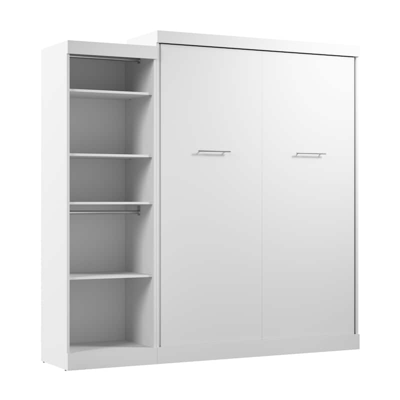 Nebula Queen Murphy Bed with Closet Organizer (90W) by Bestar