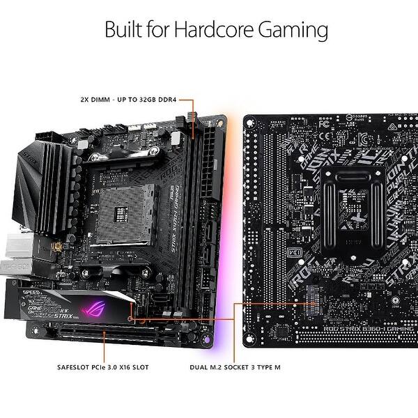 Shop Asus Rog Strix X470 I Gaming Amd Ryzen 2 Am4 Ddr4 Hdmi M 2 Mini Itx Motherboard With 802 11ac Wi Fi Overstock 28035308