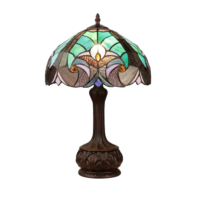 Tiffany Style Victorian Design 1 Light Table Lamp - 18.3 inches high