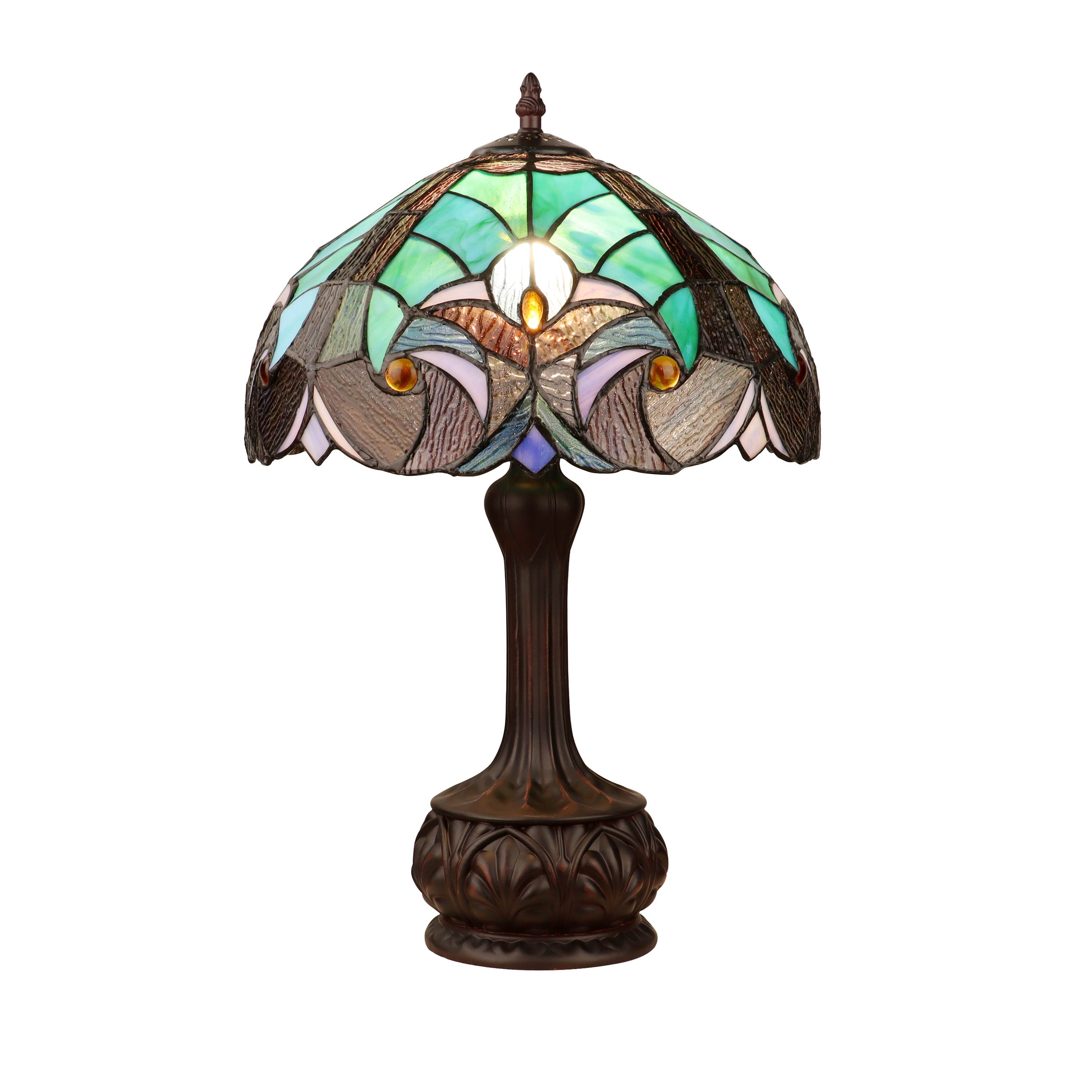 Tiffany Style Victorian Design 1 Light Table Lamp - 18.3 inches high