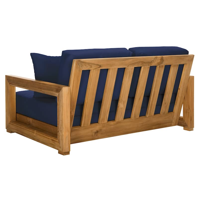 SAFAVIEH Couture Montford Brazilian Teak 2-Seat Bench - 53"W x 36"D x 27"H