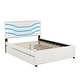 preview thumbnail 9 of 30, Queen Size Upholstered Storage Platform Bed with LED