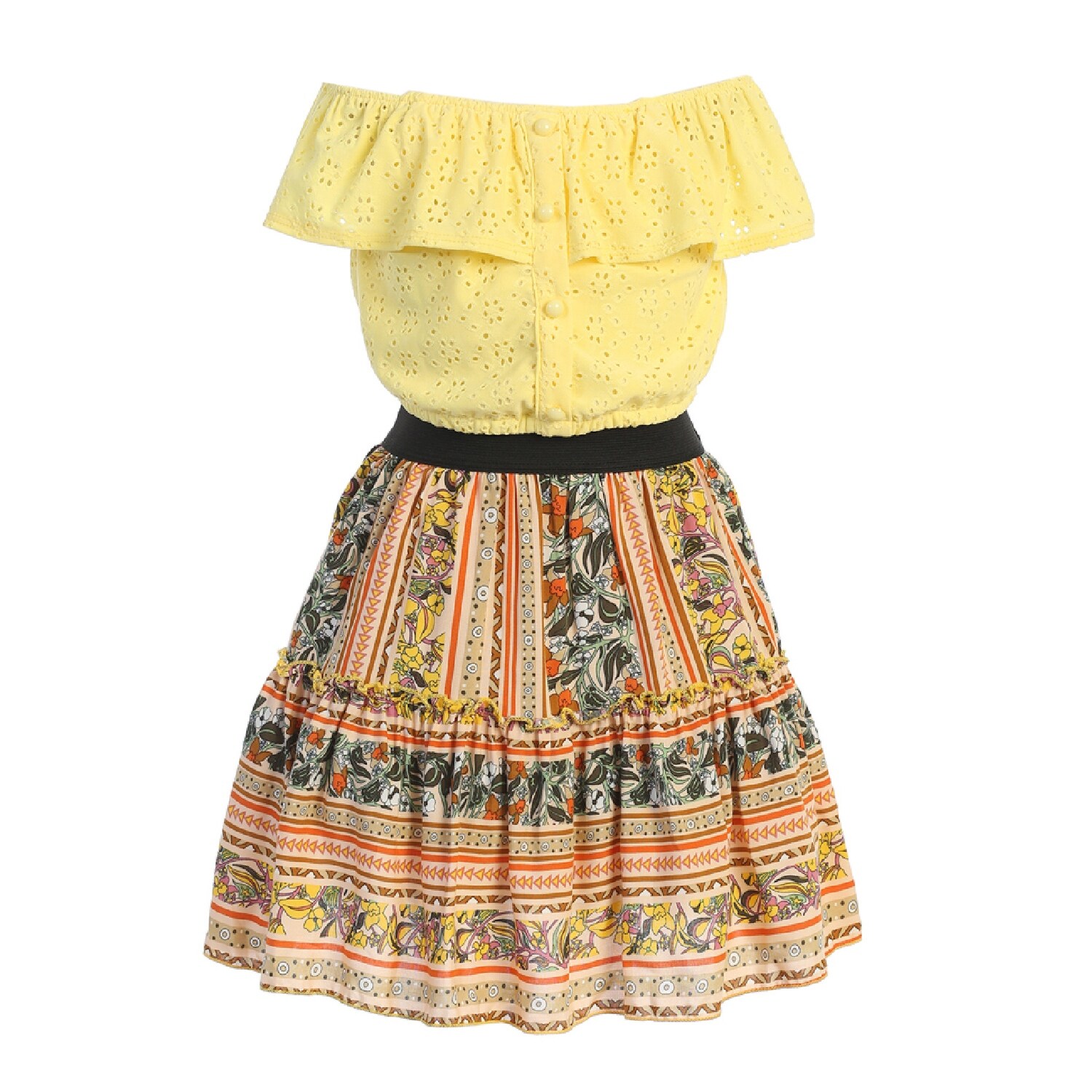 girls skirt set