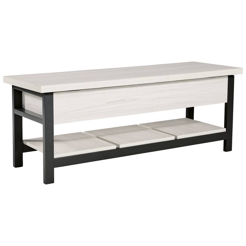 Signature Design by Ashley Rhyson White Storage Bench