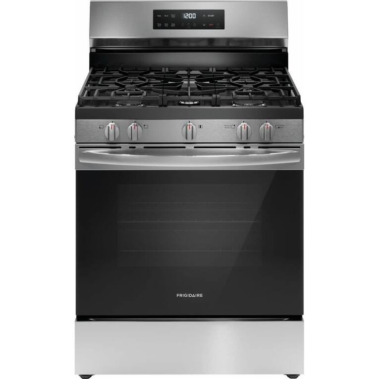 Frigidaire FCRG3062A 30" Wide 5.1 Cu. Ft. Free Standing Gas Range with - Stainless Steel
