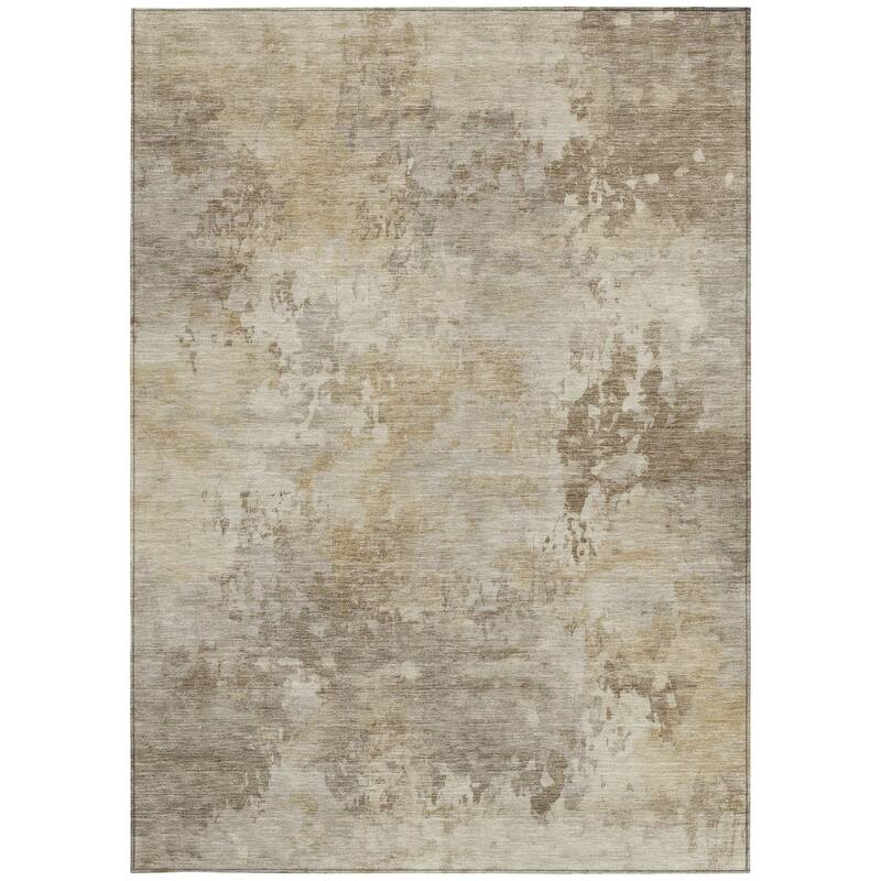 HomeRoots Abstract Transitional Rectangle Outdoor Rug