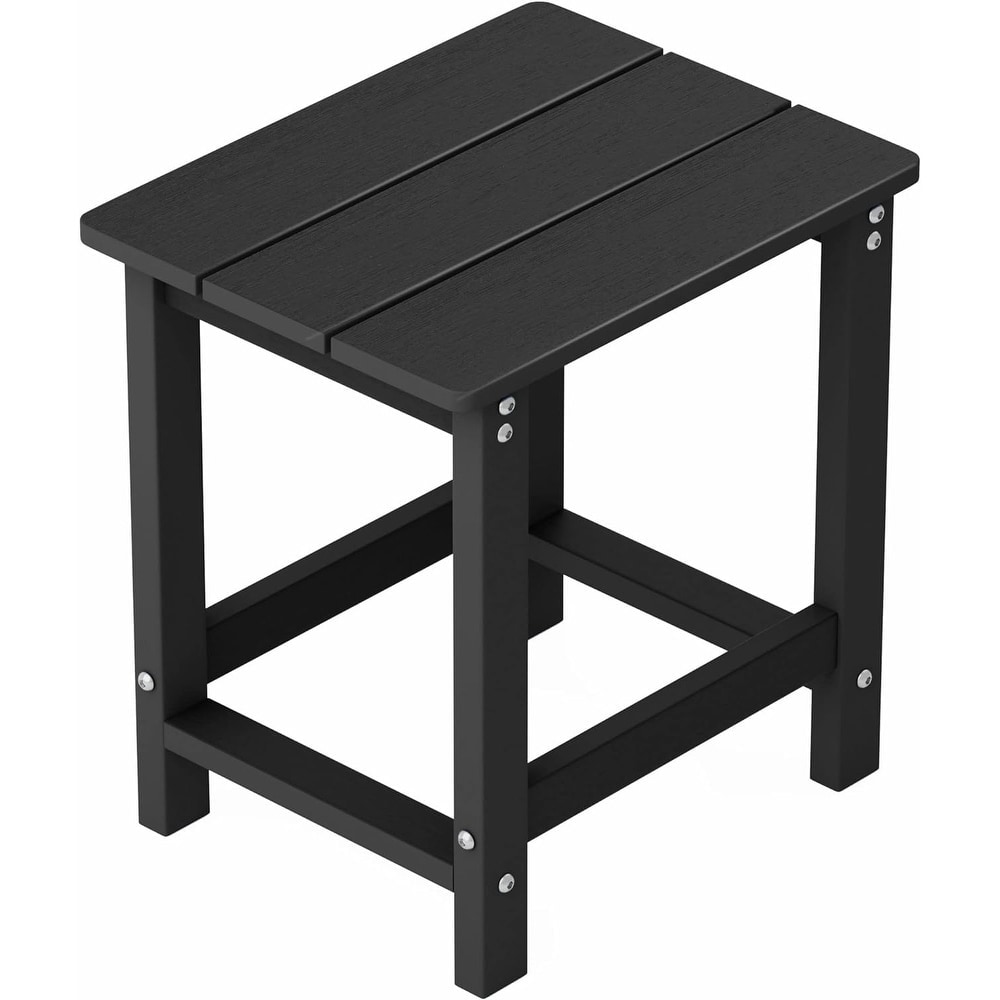 WINSOON HIPS All Weather Outdoor Square Side Table
