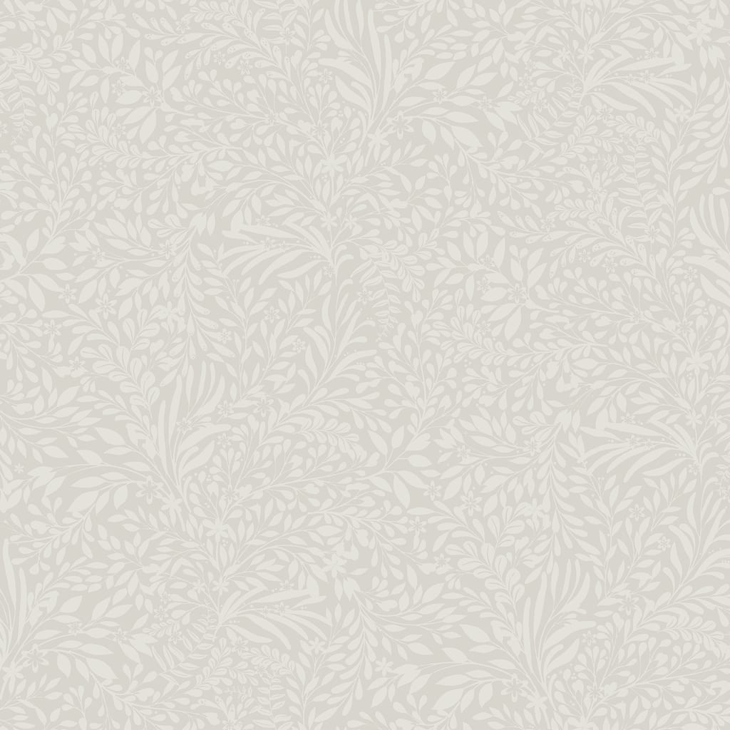 A-Street Prints Kristina Light Grey Botanical Wallpaper