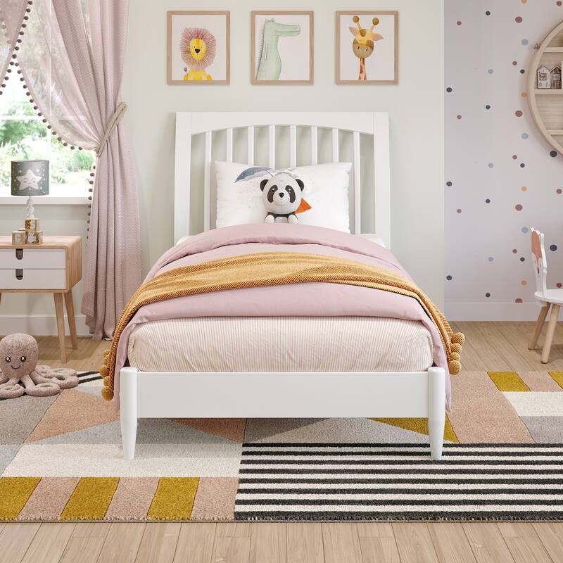 Orleans Solid Wood Low Profile Sleigh Platform Bed