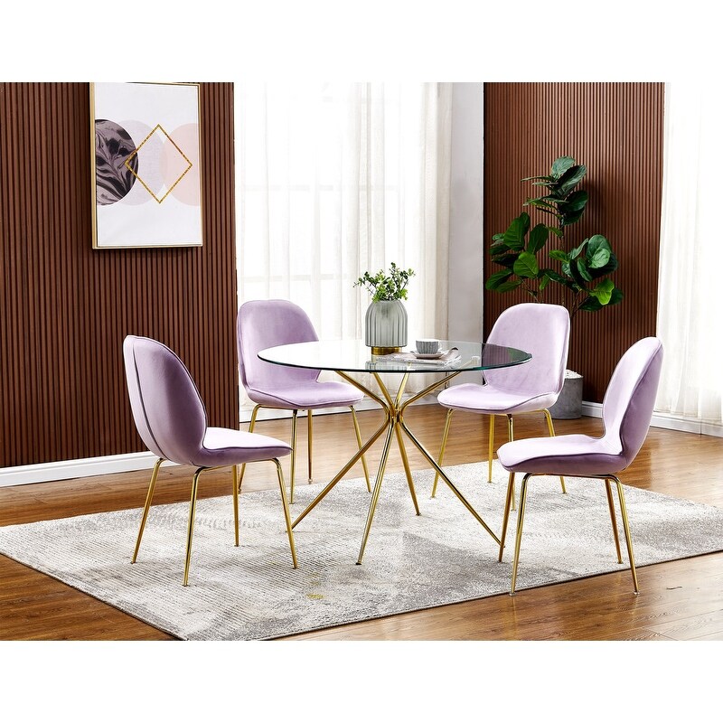 Best Master Furniture 5 Pieces Gold Round 43 x 43 Inches Dinette Set Bed Bath Beyond 31843465