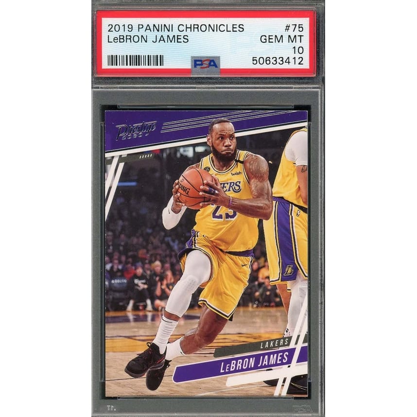 LeBron James 2019 Panini Chronicles Basketball Card #75 Graded PSA 10 GEM MINT - 8'6" x 11'6"