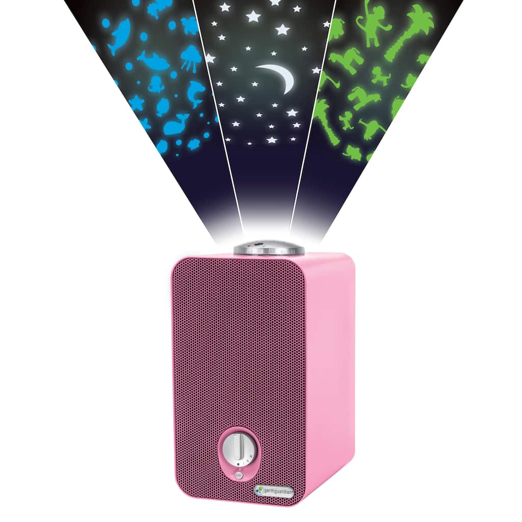GermGuardian AC4150PCA Pink HEPA Air Purifier and Projector