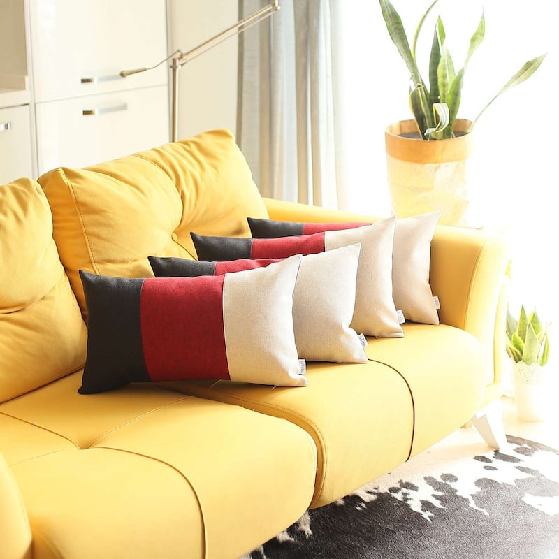 Boho-Chic Decorative Houndstooth Jacquard Pillow Covers 4 PCS