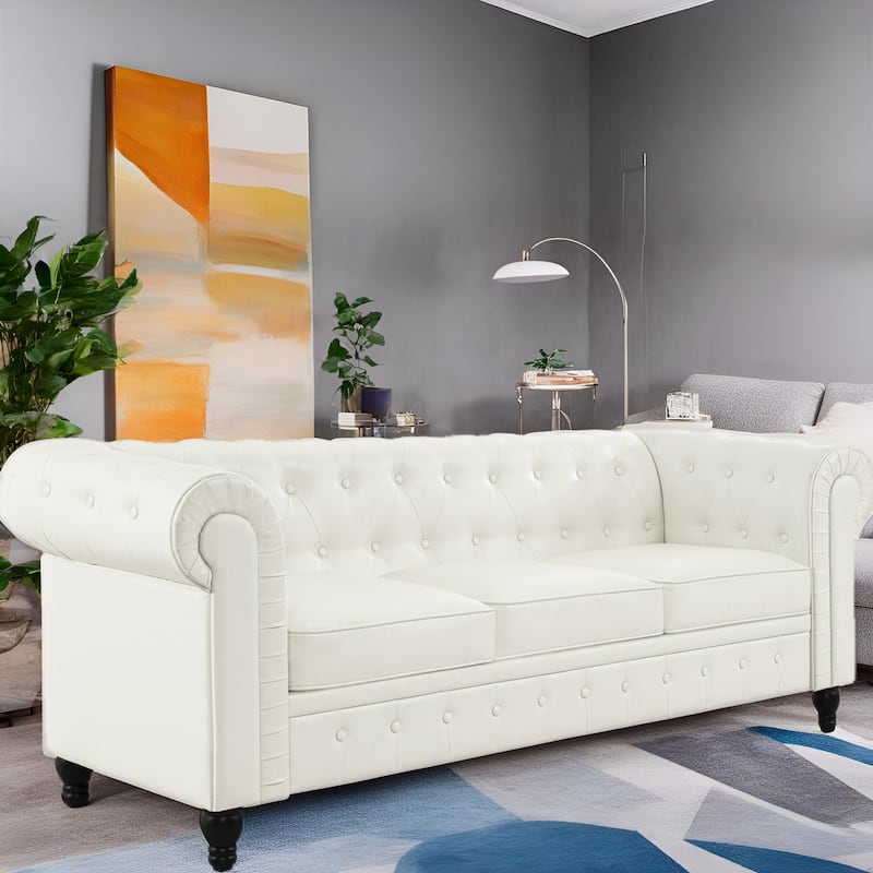 Elegance Chesterfield Sofa, Luxurious Comfort for Cozy Living Rooms, Mid-Century Modern couch, Elegance, 3-Seater Sofa