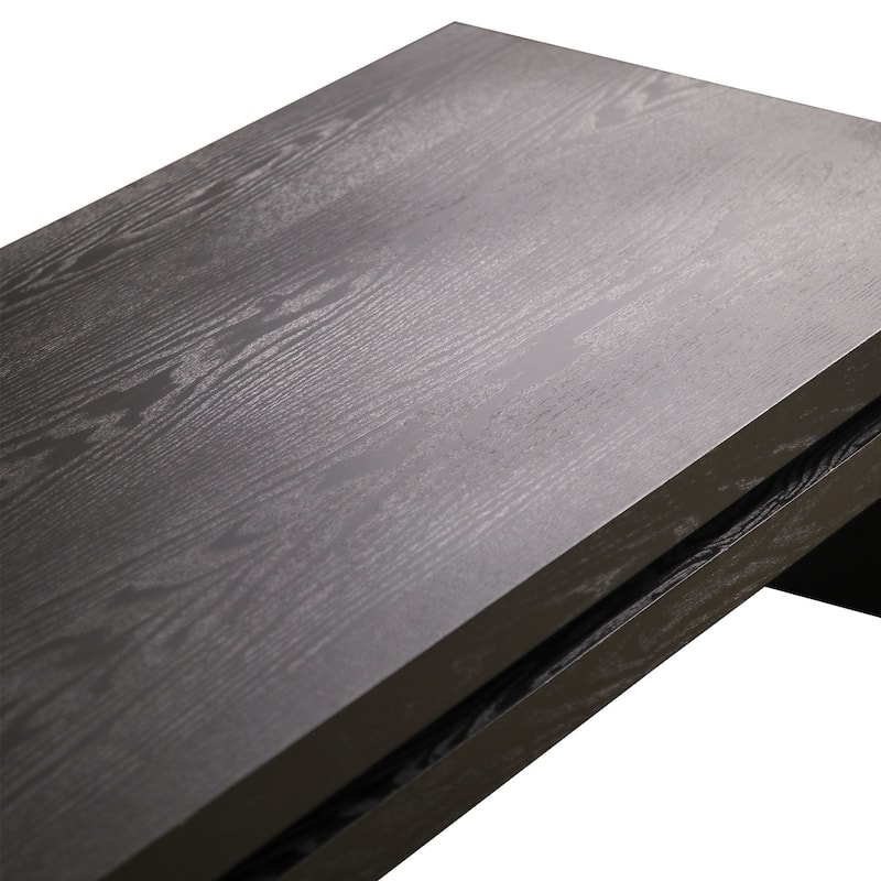 Modern Black Wood Coffee Table