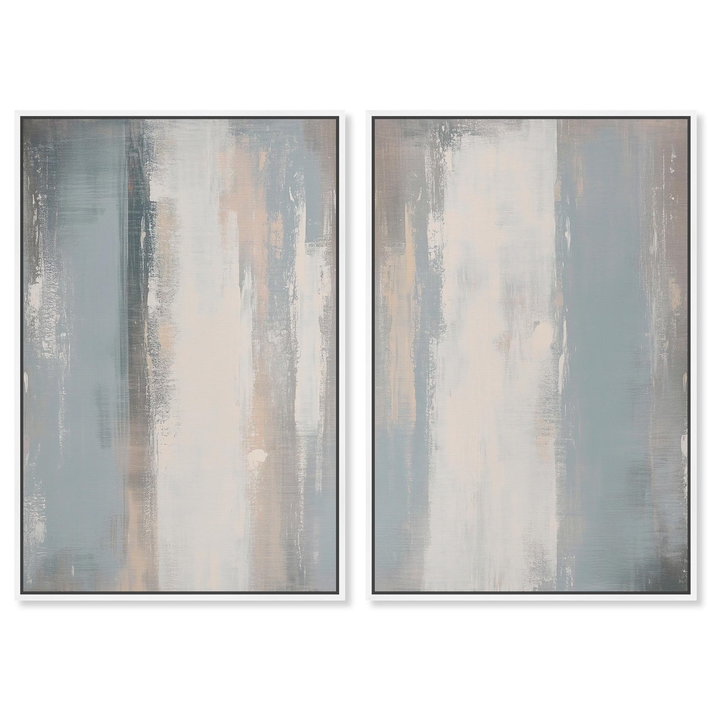 Neutral Ground Canvas Set of 2 by Art Remedy