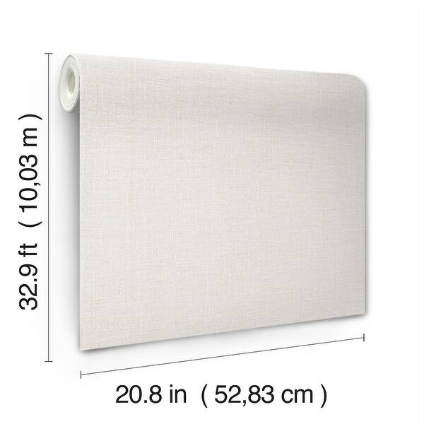 York Wallcoverings Loom White Wallpaper