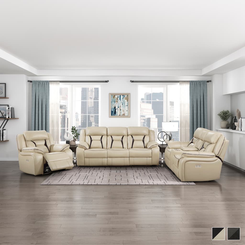 Matteo 3-Piece Power Reclining Living Room Sofa Set