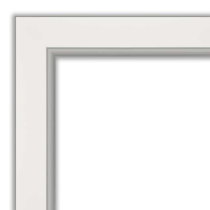 Amanti Art Eva Black Silver Framed Dry Erase Magnetic Board