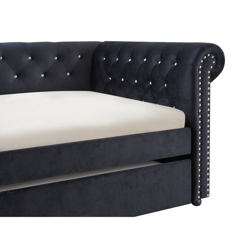 Luxurious 1Pc Modern Aesthetic Beautifully Button Tufted Nailhead Trim