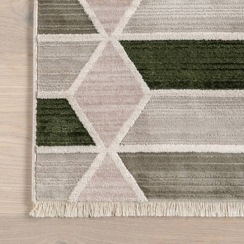 Nuloom Fressia Modern High-Low Geometric Area Rug