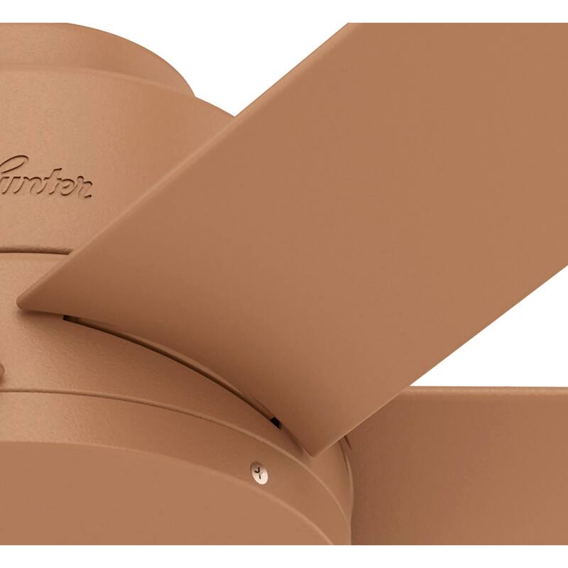 Hunter 44" Kennicott Outdoor Ceiling Fan with Wall Control, Damp Rated - Industrial, Contemporary, Transitional