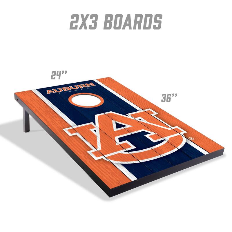 Auburn Tigers NCAA Compact 2x3 Tailgate Cornhole Board Set